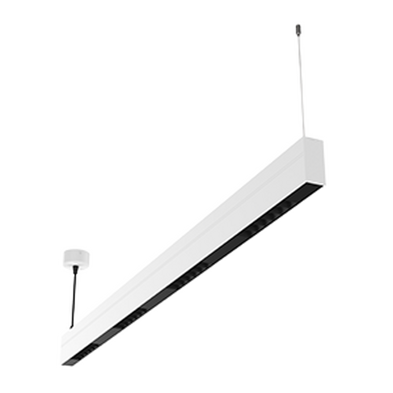 Светодиодный светильник VARTON Stellar-Line Comfort Up n Down подвесной 1200х35х75 мм 56 ВТ 3000 K RAL9010 белый матовый с линзами 50 градусов двойная засветка