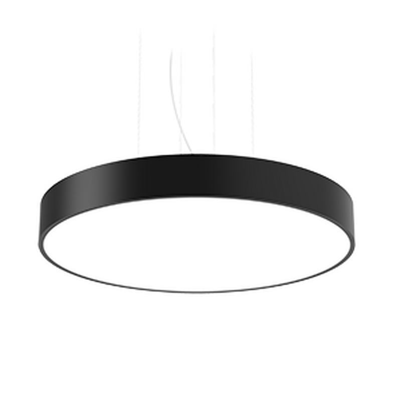 Светодиодный светильник VARTON Cosmo 900х115 мм 70 Вт подвесной CRI90 3000 K с рассеивателем опал RAL9005 черный муар