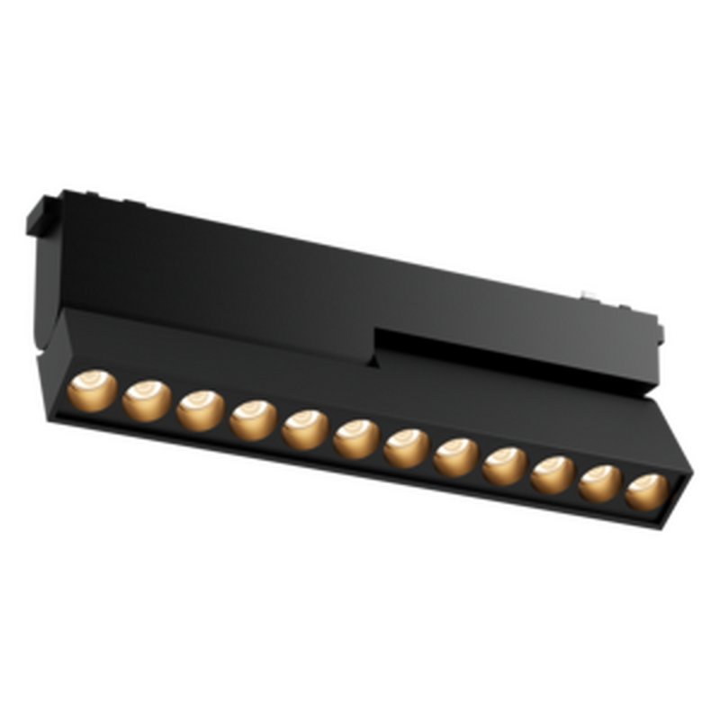 Светодиодный светильник VARTON трековый линейный Comfort/R L230 для магнитной системы Galakti 230х26х80 мм 12 Вт 3000 K 24° CRI>90 черный