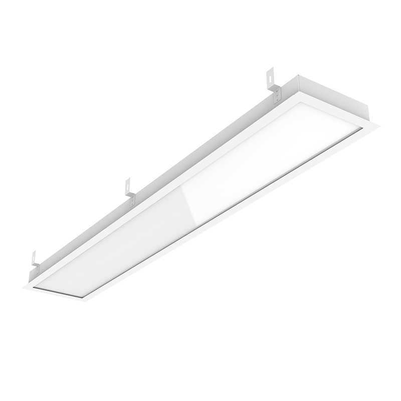 Светодиодный светильник VARTON E270/F 2.0 для образовательных учреждений 42 Вт CRI90 4000 К для Грильято 1215х207х50 мм (монт. размер 1188х180 мм) с рамкой и рассеивателем опал аварийный автономный постоянного действия