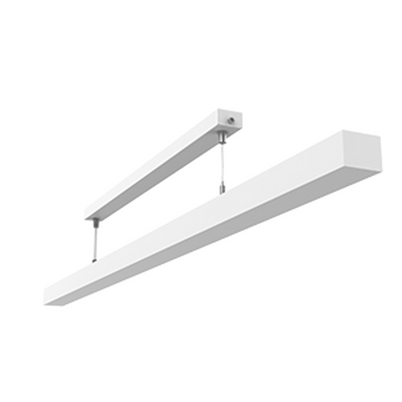 Светодиодный светильник VARTON подвесной Qubo-line 1260х50х40 мм 25 Вт 3000 К с рассеивателем опал RAL9003 белый муар