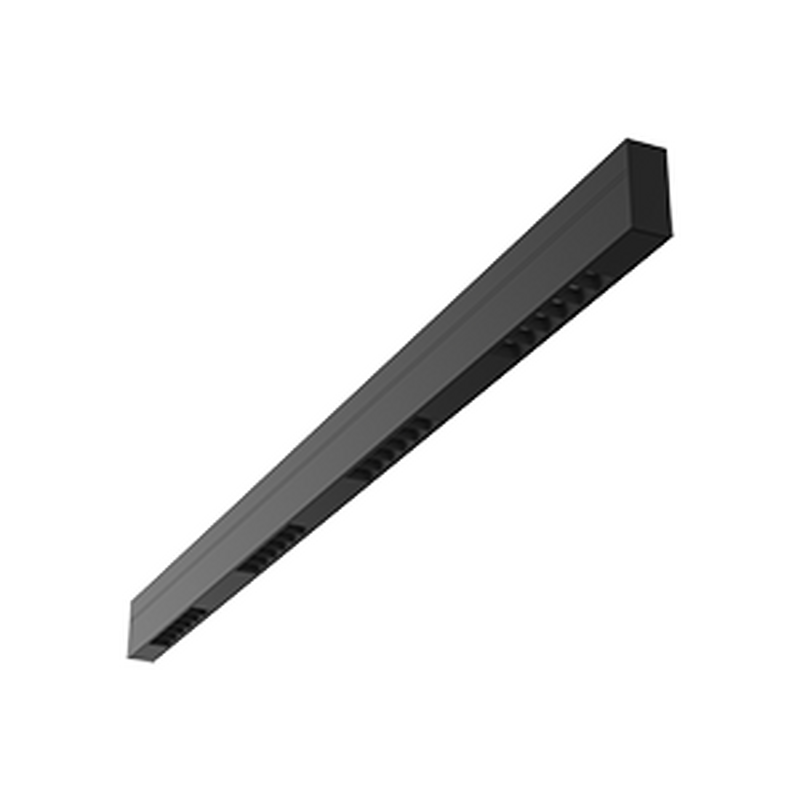 Светодиодный светильник VARTON Stellar-Line Comfort подвесной/накладной 1200х35х75 мм 36 ВТ 4000 K RAL9005 черный матовый с линзами 50 градусов