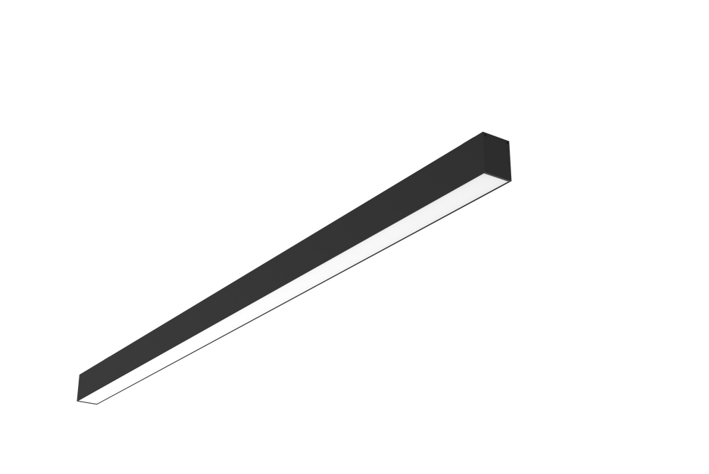 Светодиодный светильник VARTON Angusta 2001x35x45мм накладной 69 Вт 4000 К IP40 RAL9005 черный муар с рассеивателем опал