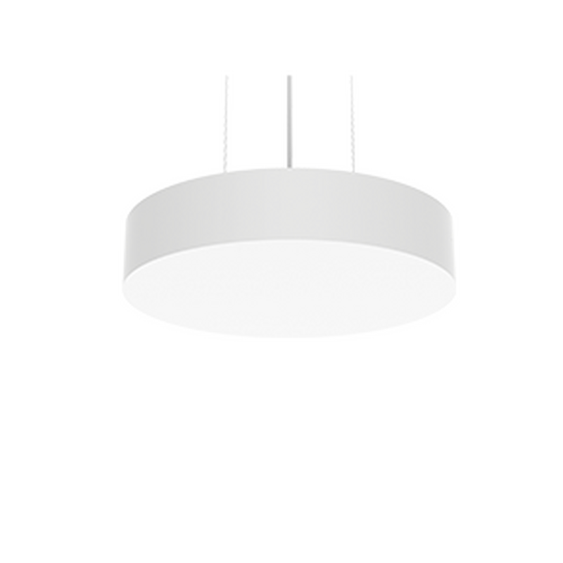Светодиодный светильник VARTON Deleo подвесной 40 Вт CRI90 3000 К 400x80 мм с рассеивателем опал DALI RAL9003 белый матовый