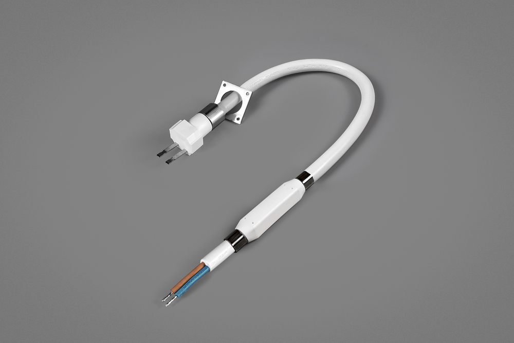 Торцевая заглушка с проводом 60 см для ленты NEON 1120 AC230V IP65 (1 шт)